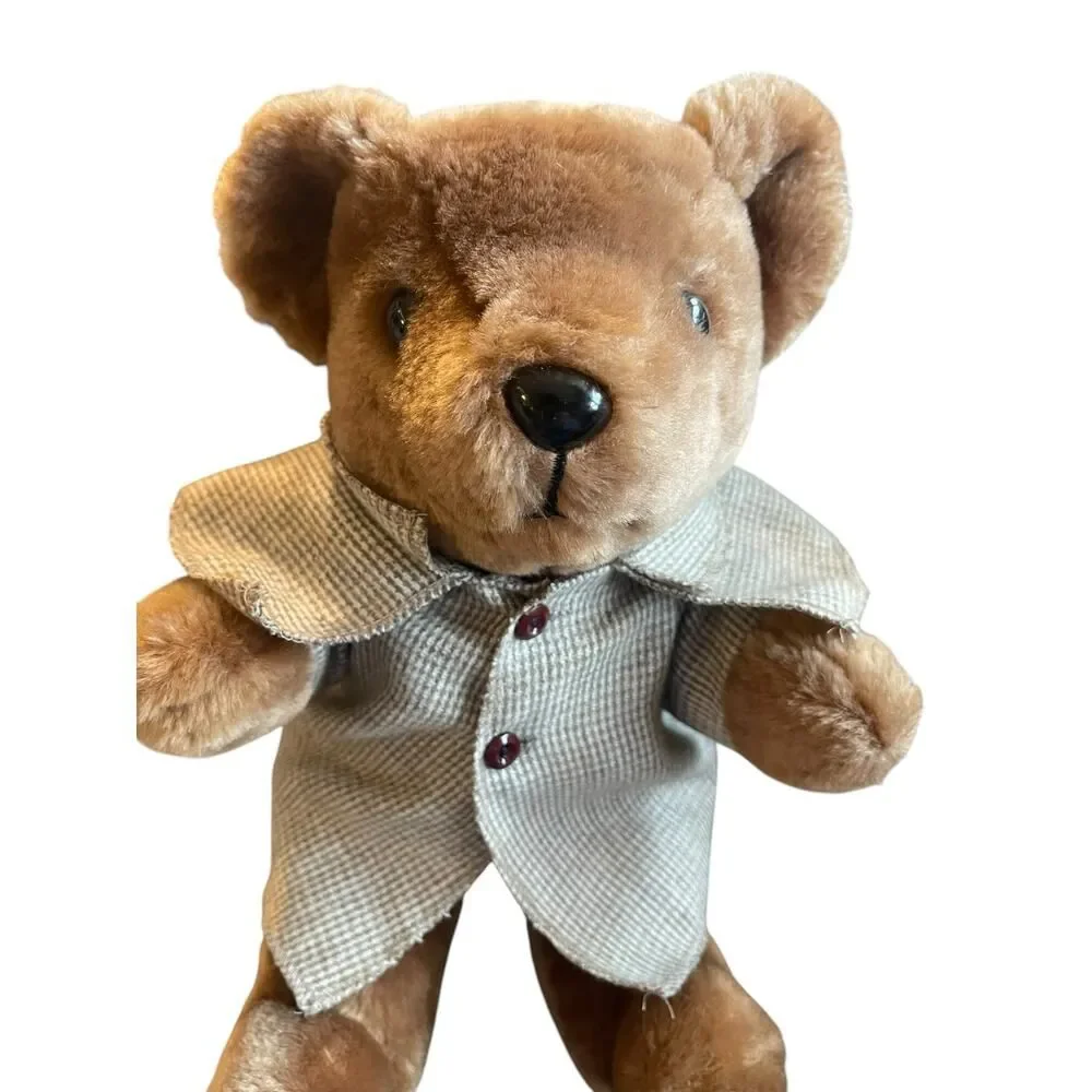 Vintage 1983 Trudy Teddy Bear Sherlock Holmes (no hat or magnifying glass)